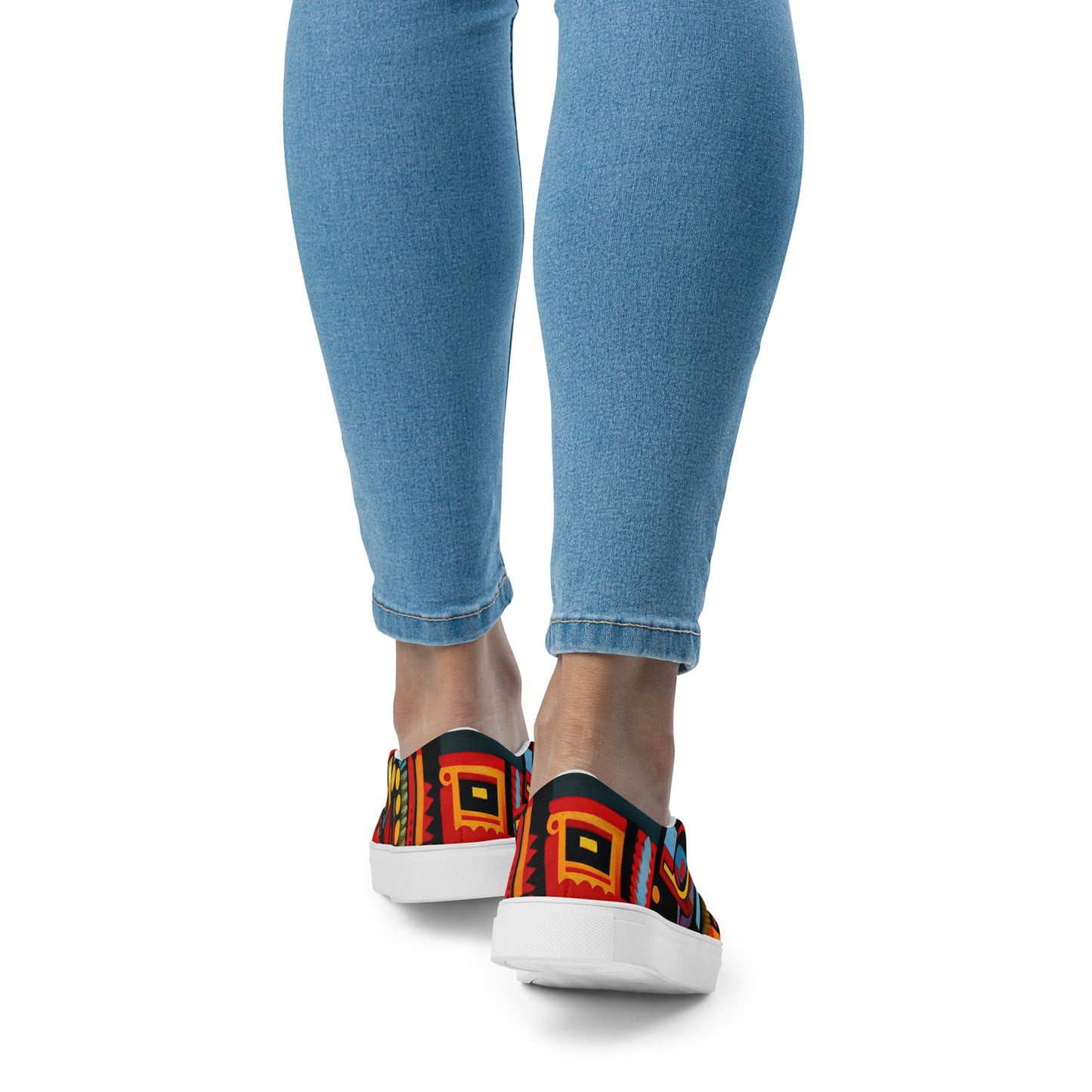 DMV 0233 Psy Art Women’s slip-on canvas shoes