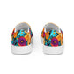 DMV 0259 Floral Women’s slip-on canvas shoes