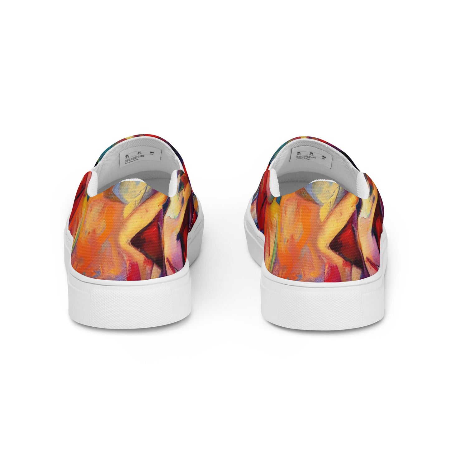 DMV 0308 Abstract Art Women’s slip-on canvas shoes