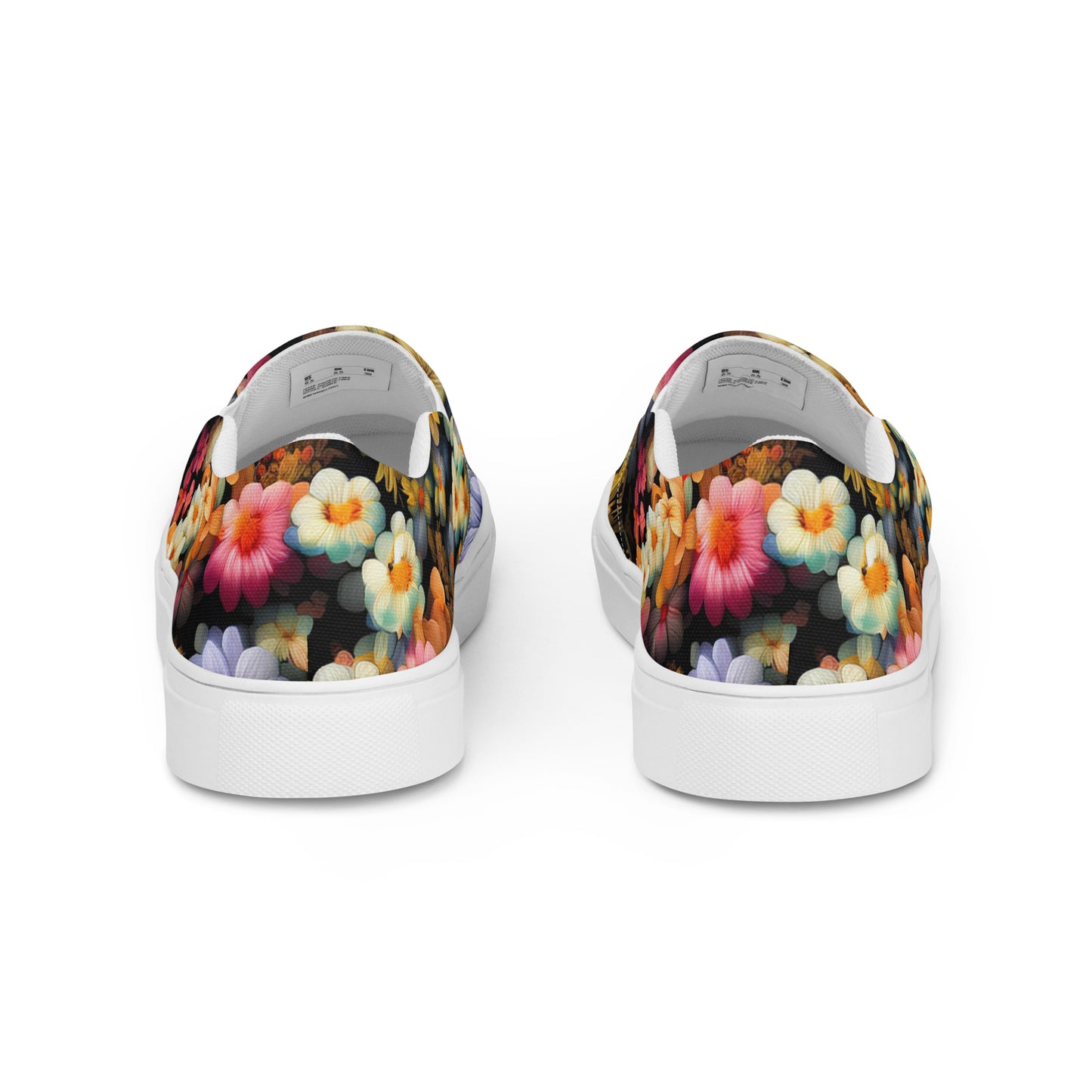 DMV 1522 Floral Women’s slip-on canvas shoes