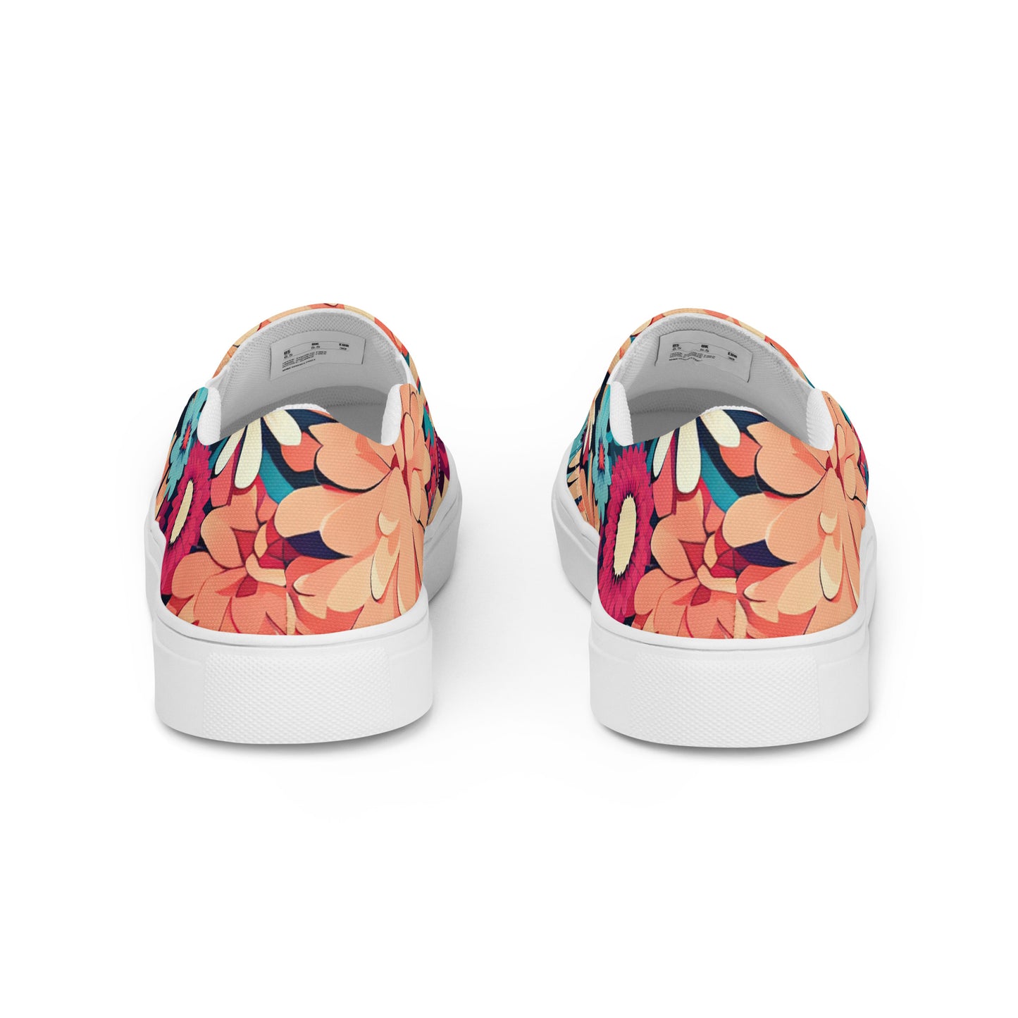 DMV 0293 Floral Women’s slip-on canvas shoes