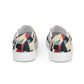 DMV 0508 Abstract Art Women’s slip-on canvas shoes