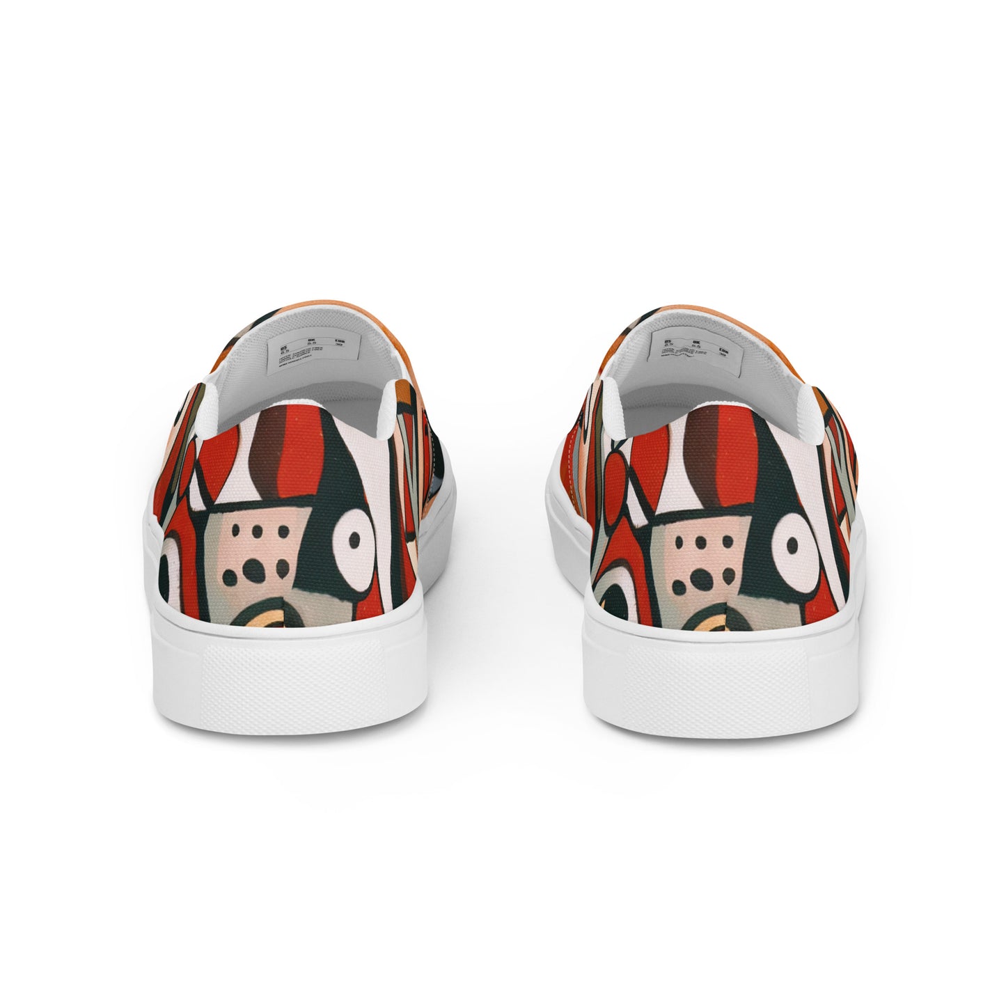 DMV 0522 Retro Art Women’s slip-on canvas shoes