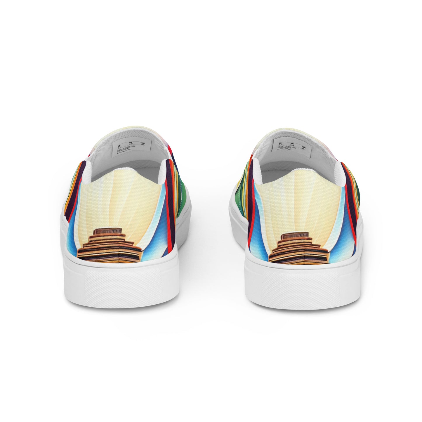 DMV 0896 Retro Art Women’s slip-on canvas shoes