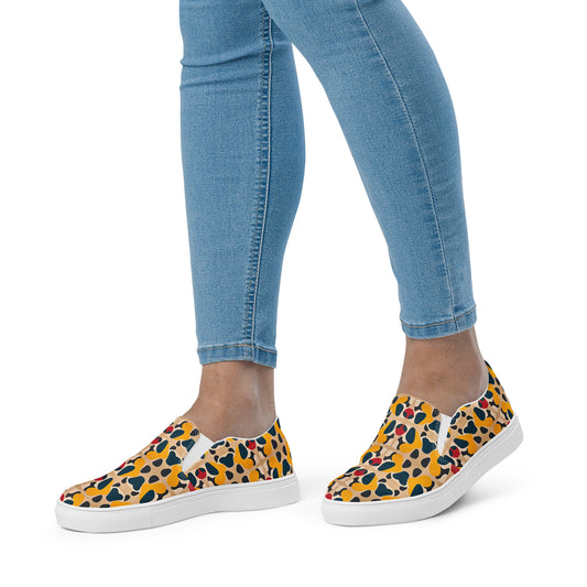 DMV 0236 Vintage Artsy Women’s slip-on canvas shoes