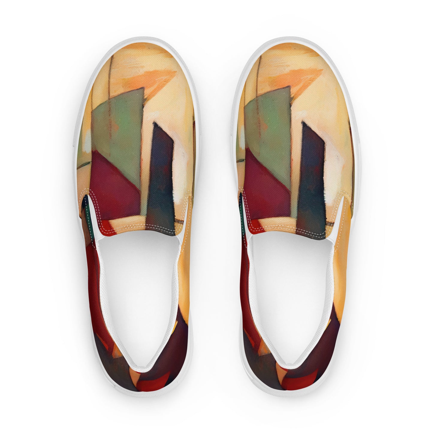 DMV 0251 Abstract Art Women’s slip-on canvas shoes