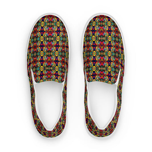 DMV 0166 Psy Artsy Women’s slip-on canvas shoes