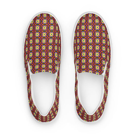 DMV 0752 Chic Boho Women’s slip-on canvas shoes