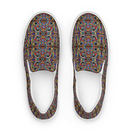 DMV 1338 Psy Artsy Women’s slip-on canvas shoes