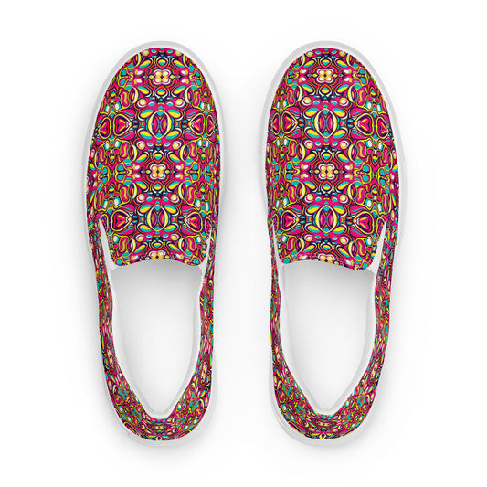 DMV 1077 Vintage Artsy Women’s slip-on canvas shoes