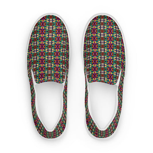 DMV 0370 Chic Boho Women’s slip-on canvas shoes