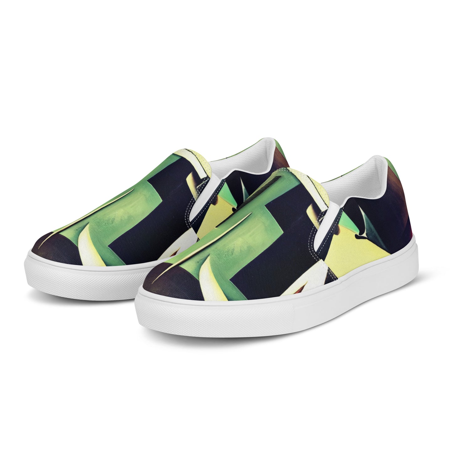 DMV 0749 Retro Art Women’s slip-on canvas shoes