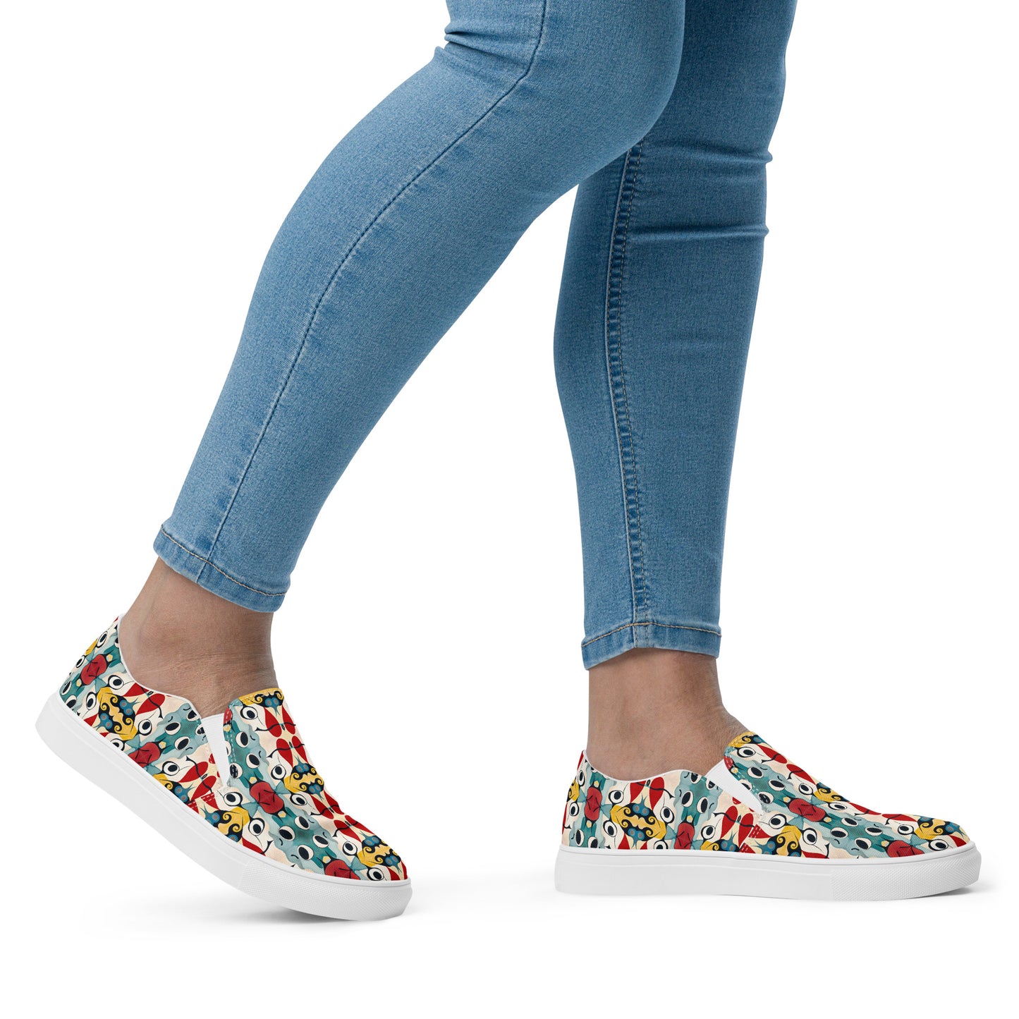 DMV 0230 Vintage Artsy Women’s slip-on canvas shoes