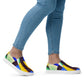 DMV 0255 Retro Art Women’s slip-on canvas shoes