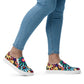 DMV 0265 Floral Women’s slip-on canvas shoes